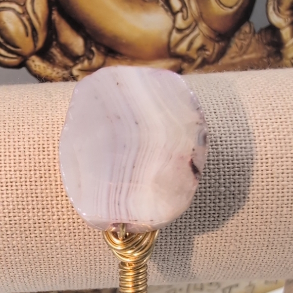 Bourbon and Bowties Gold and Purple Bracelet with Elegant Design - Picture 3 of 7